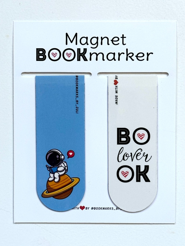  «Набір магнітних закладок для книг Bookmarks Go read 2 од (02023006)», бренда Bookmarks - фото №1