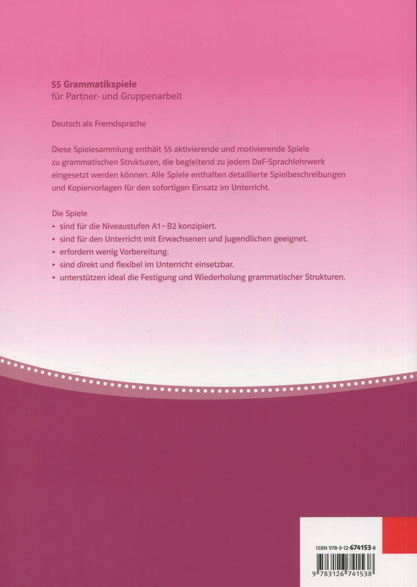 Паперова книга «55 Grammatikspiele fur Partner und Gruppenarbeit», автор Моніка Релінгаус - фото №1
