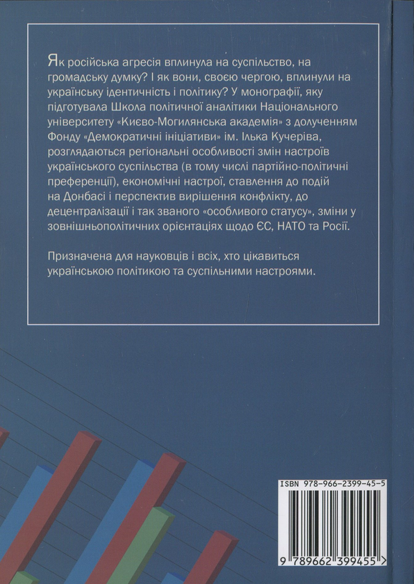 Паперова книга «Трансформація суспільних настроїв в умовах агресії Росії на Донбасі. Регіональний вимір» - фото №1