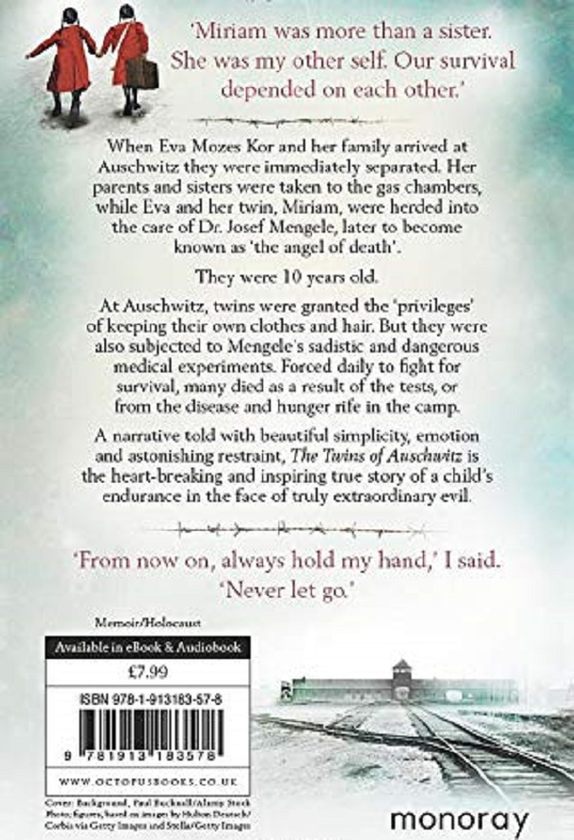 Паперова книга «The Twins of Auschwitz. The inspiring true story of a young girl surviving Mengele's hell», авторів Єва Мозес Кор, Ліза Рожані Бучч’єрі - фото №1