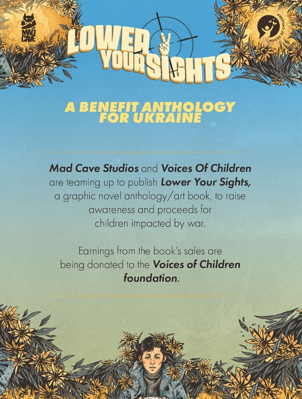 Паперова книга «Lower Your Sights: A Benefit Anthology for Ukraine», авторів Лела Гвен, Джо Коралло, Боб Франтц - фото №1