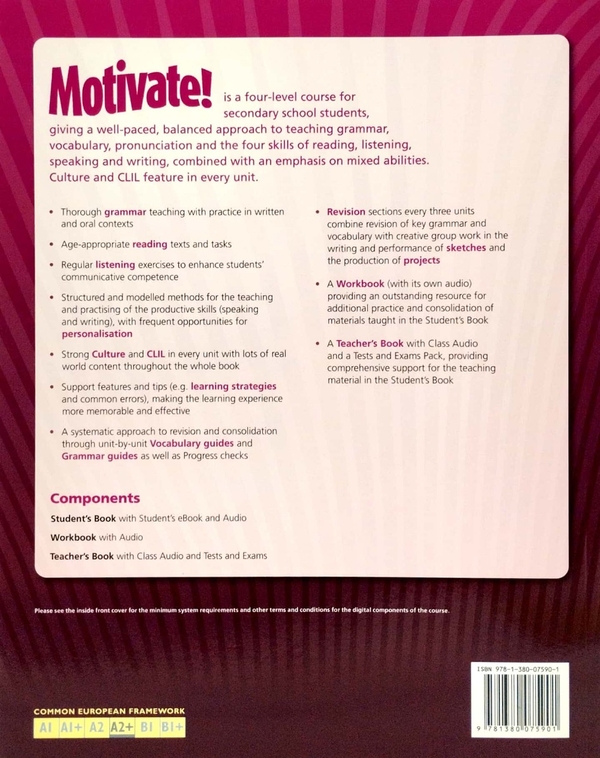 Паперова книга «Motivate! Level 3: Workbook and Online Audio Pack», автор Олівія Джонстон - фото №1