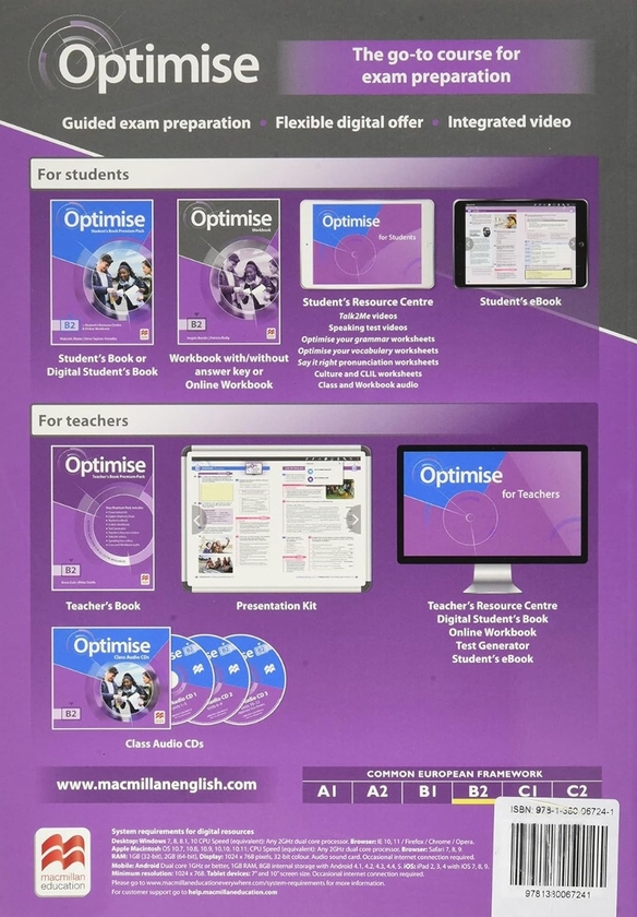 [object Object] «Optimise B2 Workbook without key and Online Workbook», авторів Анжела Бандіс, Патріція Рейлі - фото №2 - мініатюра