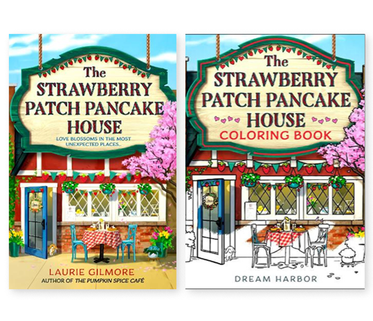 Бумажная книга «The Strawberry Patch Pancake House and Coloring Book (комплект із 2 книг)», автор Лори Гилмор - фото №1
