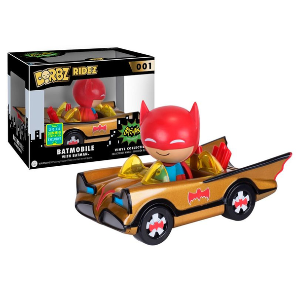 «Коллекционная фигурка Funko Sugar Dorbz Ridez Batman Gold Batmobile (FK7183)» - фото №1