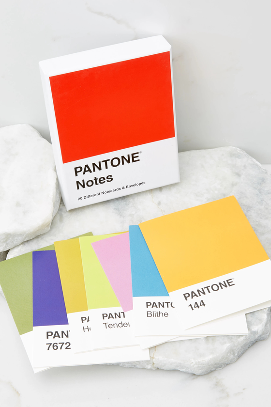 Бумажная книга «Pantone Notes. 20 Assorted Notecards & Envelopes» - фото №1
