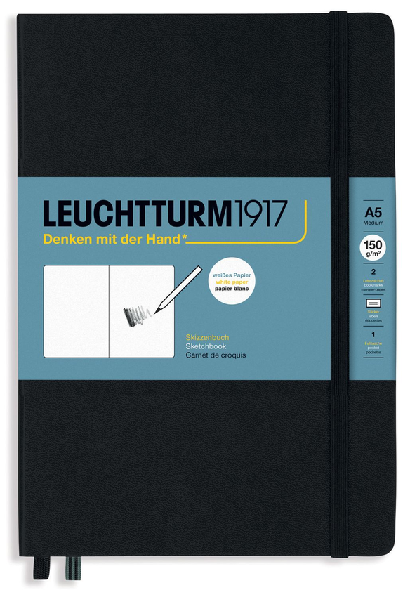 «Скетчбук Leuchtturm1917 Medium Черный (362362)», бренда Leuchtturm1917 - фото №1