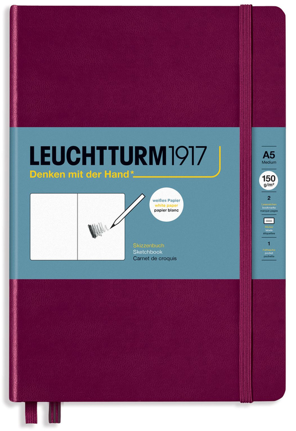 «Скетчбук Leuchtturm1917 Medium Винный (362363)», бренда Leuchtturm1917 - фото №1