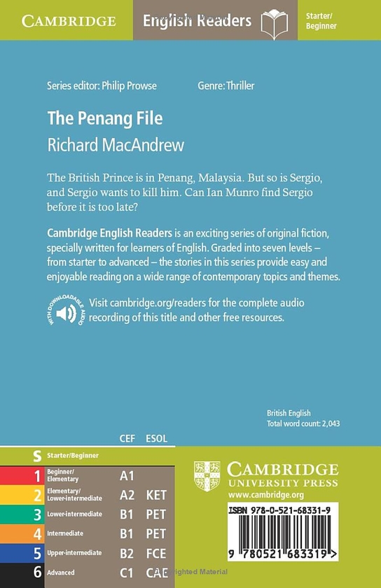 Бумажная книга «The Penang File. Starter/Beginner Level» - фото №1