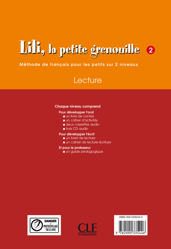 Паперова книга «Lili, La Petite Grenouille Niveau 2 Cahier de Lecture» - фото №1