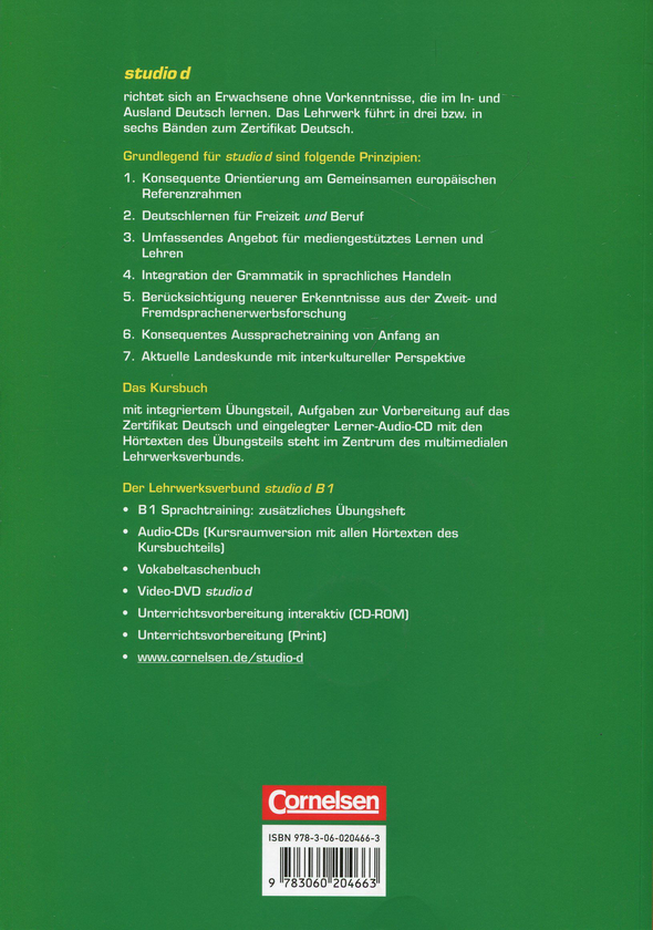 Бумажная книга «Studio D in Teilbanden: Kurs- Und Ubungsbuch B1 MIT (Einheit 1-5) (+CD-ROM)», авторов Рита Мария Ниман, Кристина Кун - фото №1