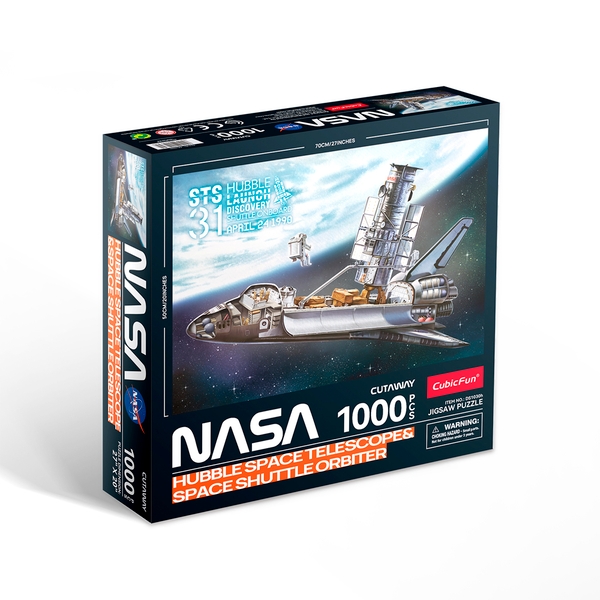  «Пазл CubicFun NASA Космічний телескоп Хаббл 1000 ел. (DS1030h)», бренда CubicFun - фото №1