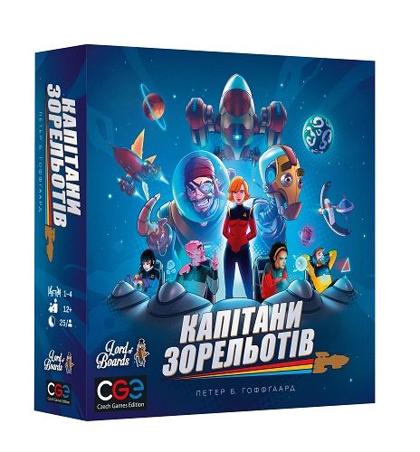  «Настільна гра Lord of Boards Капітани Зорельотів (Starship Captains) (LOB2210UA)», бренда Lord of Boards - фото №1