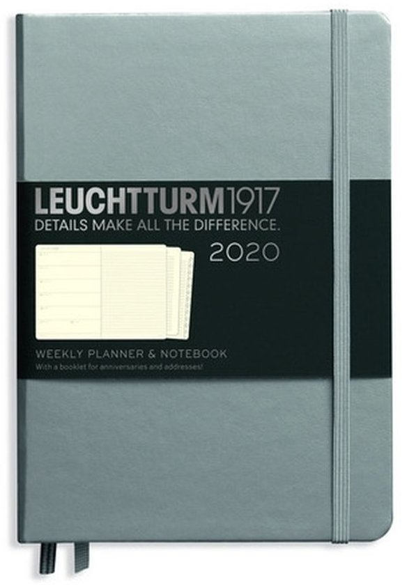  «Еженедельник с заметками Leuchtturm1917 2020 Metallic Edition Серебристый (359892)», бренда Leuchtturm1917 - фото №1