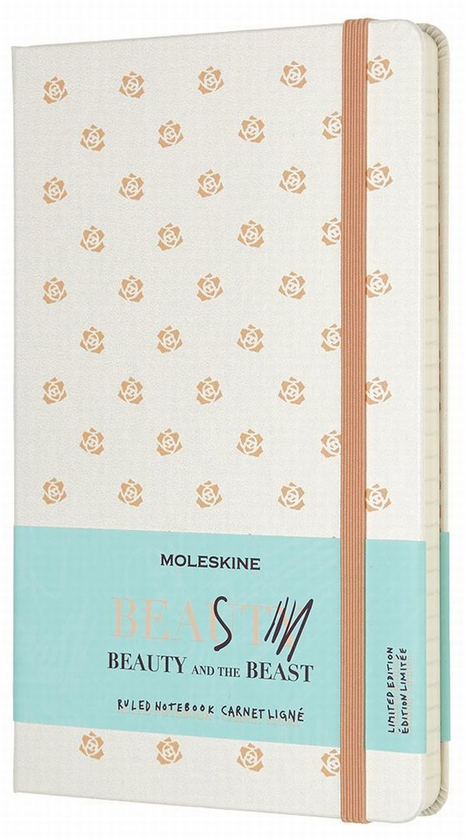  «Записная книжка Moleskine Beauty & The Beast Белая (LEBB01QP060BU)», бренда Moleskine - фото №1