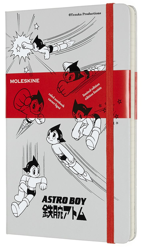  «Записная книга Moleskine Astro Boy в линию светло-серая (LEABQP060G26)», бренда Moleskine - фото №1