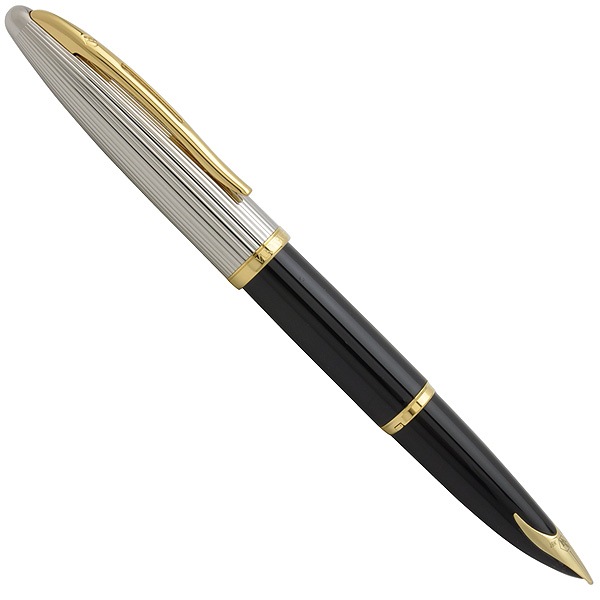  «Перова ручка WATERMAN DeLuxe Black Silver (11 200)», бренду Waterman - фото №1