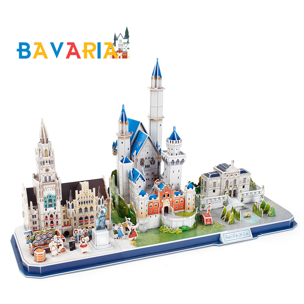  «Тривимірна головоломка-конструктор CubicFun City Line Bavaria», бренда Cubic Fun - фото №1