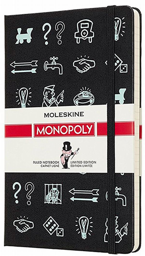  «Записник Moleskine Monopoly середній лінія чорний (LEMOQP060)», бренду Moleskine - фото №1