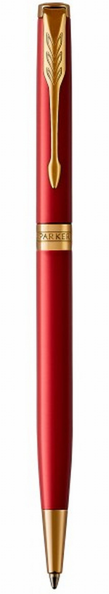 «Ручка шариковая Parker Sonnet 17 Slim Intense Red GT BP (86 231)», бренда Parker - фото №1