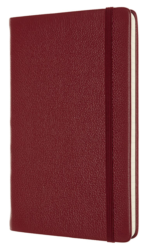  «Блокнот Moleskine Leather Линейка Бордо (LCLH31HF1BOX)», бренда Moleskine - фото №1