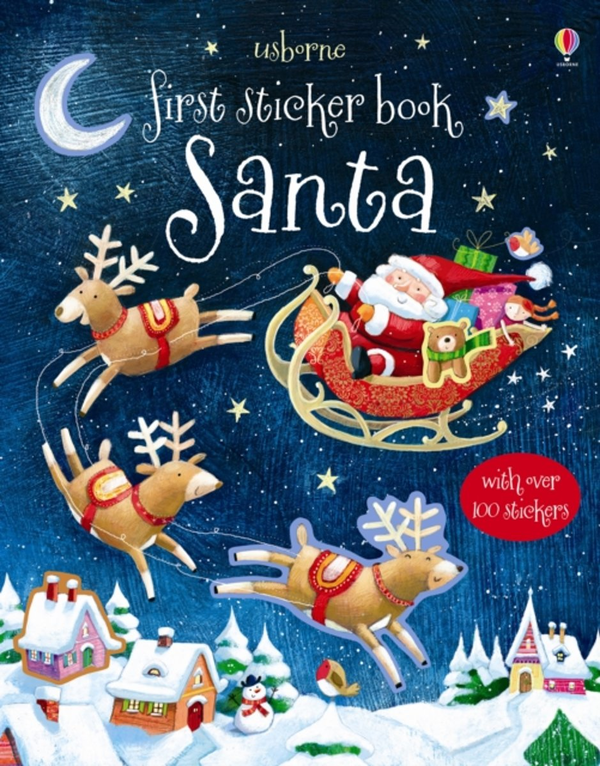Бумажная книга «First Sticker Book. Santa», автор Сэм Тэплин - фото №1