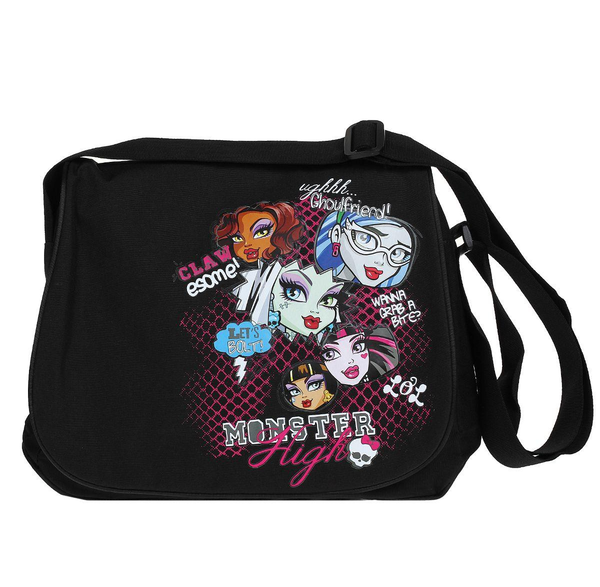  «Сумка-почтальон Monster High Граффити (22126)», бренда Росмэн-Пресс - фото №1
