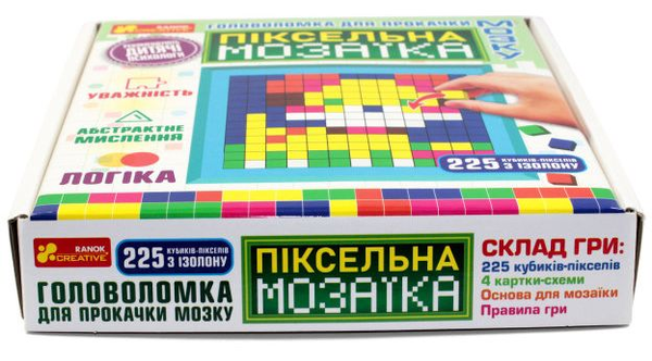  «Головоломка для прокачки мозку Ranok-Creative Піксельна мозаїка (10117009У)», бренда Ranok-Creative - фото №1