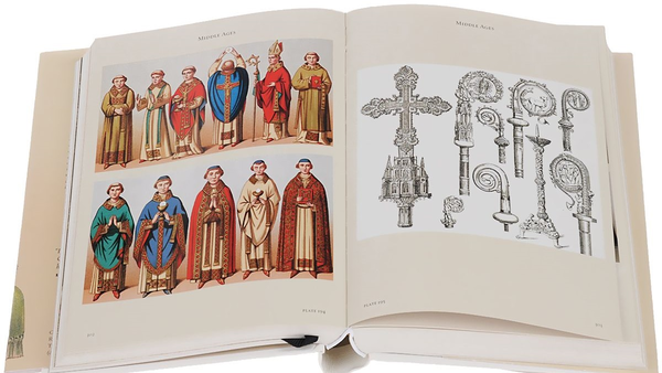Бумажная книга «The Costume History», автор Огюст Расине - фото №1
