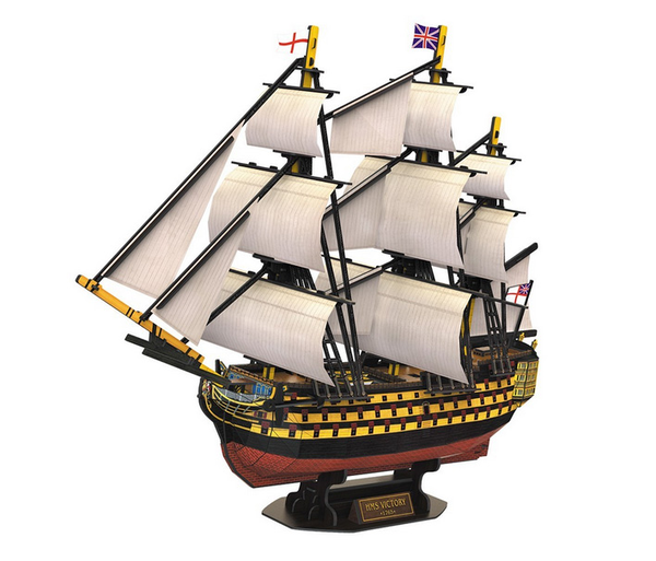  «Тривимірна головоломка-конструктор CubicFun HMS Victory (T4019h)», бренда Cubic Fun - фото №1