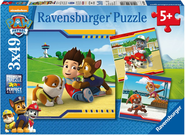  «Пазл Ravensburger 3х49 Собачий патруль (09369_4)», бренду Ravensburger - фото №1