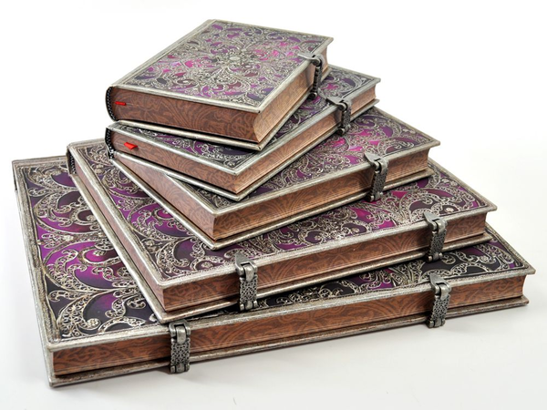  «Записная книжка Paperblanks Серебряная филигрань Обержин карманная нелинованная (PB2889-5)», бренда Paperblanks - фото №1