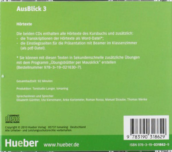 Бумажная книга «AusBlick 3, 2 CDs », авторов Анни Фишер-Мицивирис, Ута Лумиотис - фото №1