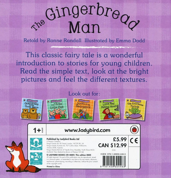 [object Object] «The Gingerbread Man. Ladybird Touch and Feel Fairy Tales» - фото №2 - миниатюра