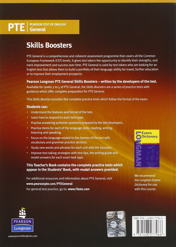 [object Object] «Pearson Test of English (PTE) General Skills Booster Level 5 Teacher's Book», авторів Стів Бакстер, Джон Мерфі - фото №2 - мініатюра