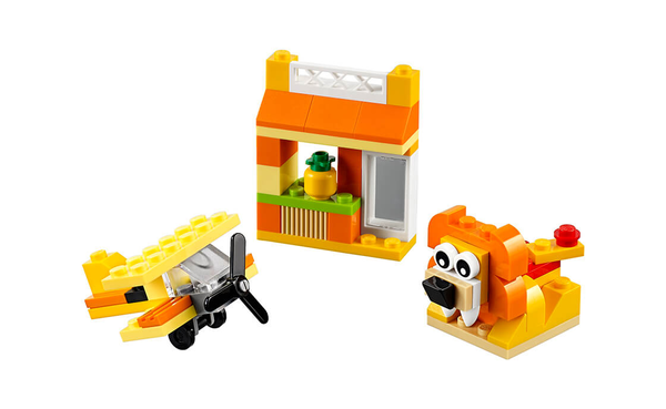  «Конструктор LEGO Classic Помаранчева творча коробка 60 деталей (10709)», бренду LEGO - фото №1