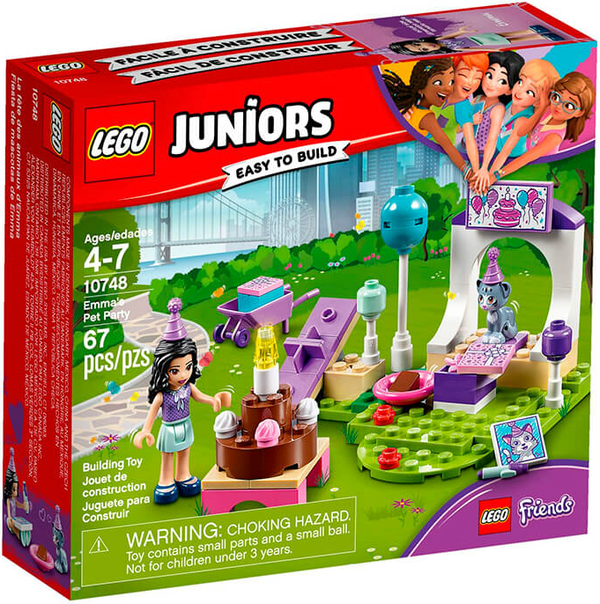  «Конструктор LEGO Juniors Вечірка Емми для вихованців 67 деталей (10748)», бренду LEGO - фото №1