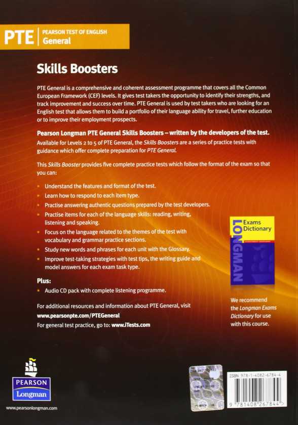 Бумажная книга «Pearson Test of English (PTE) General Skills Booster Level 4 Student's Book», автор Мартин Эллис - фото №1