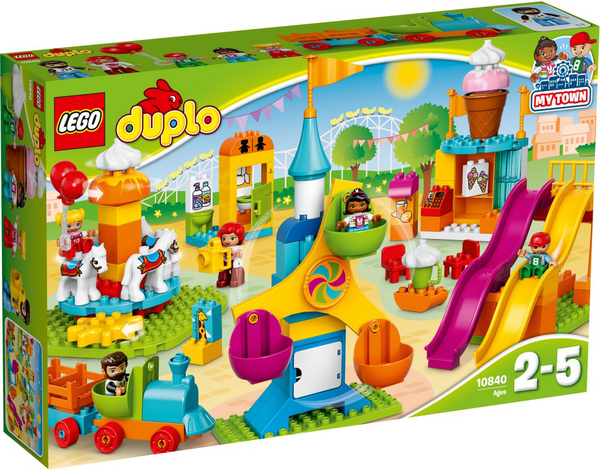 «Конструктор LEGO DUPLO Большой парк аттракционов (10840)», бренда LEGO - фото №1