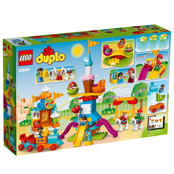 «Конструктор LEGO DUPLO Большой парк аттракционов (10840)», бренда LEGO - фото №1