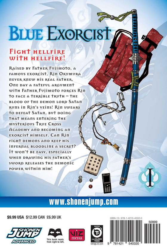 Бумажная книга «Blue Exorcist. Volume 1», автор Кадзуэ Като - фото №1
