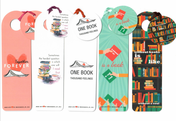  «Набор закладок для книг Bookmarks Together forever 5 шт (000000000109)», бренда Bookmarks - фото №1