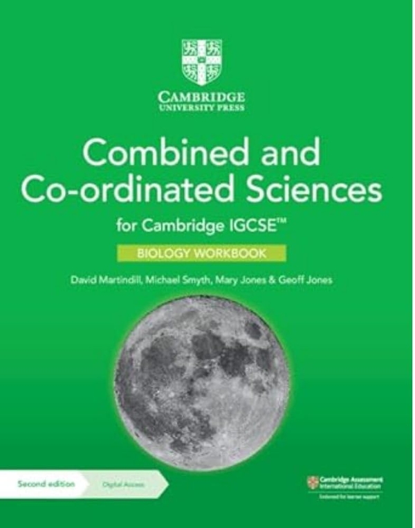 Паперова книга «Cambridge IGCSE Combined and Co-Ordinated Sciences Biology Workbook With Digital Access (2 Years)», авторів Девід Мартінділл, Майкл Сміт - фото №1