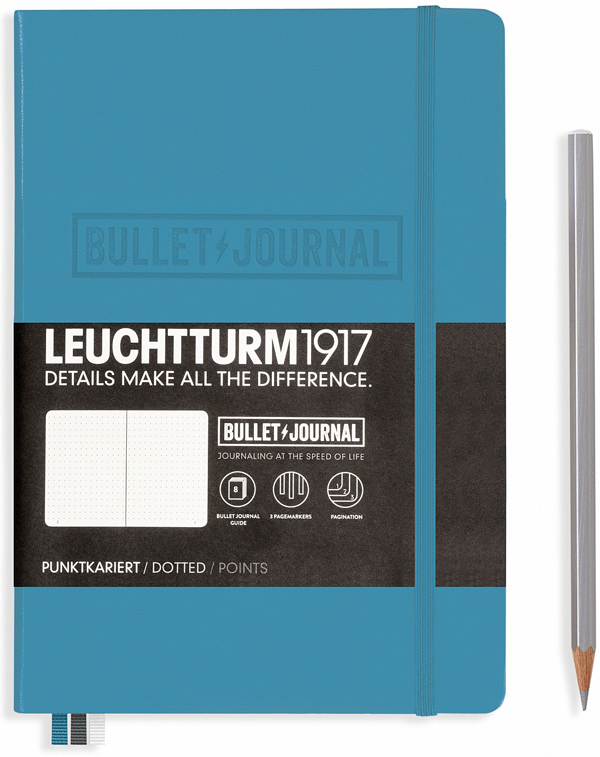  «Блокнот Leuchtturm1917 Bullet Journal в точку холодный синий (357675)», бренда Leuchtturm1917 - фото №1