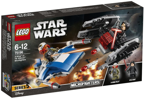 «Конструктор LEGO Star Wars Винищувач типу A проти безшумного винищувача СІД 188 деталей (75196)», бренду LEGO - фото №1