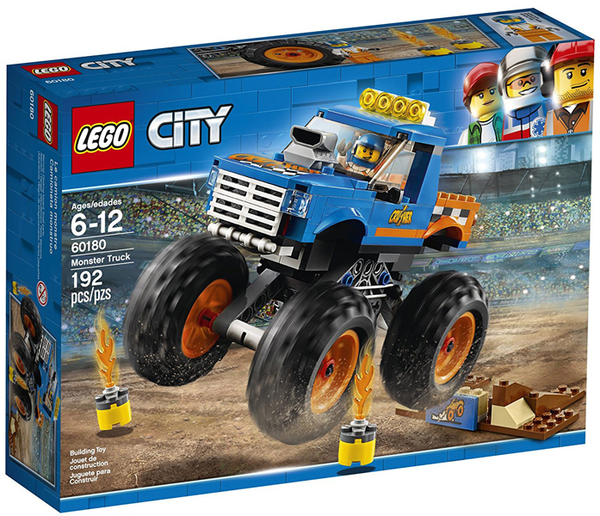  «Конструктор LEGO City Грузовик-монстр 192 детали (60180)», бренда LEGO - фото №1