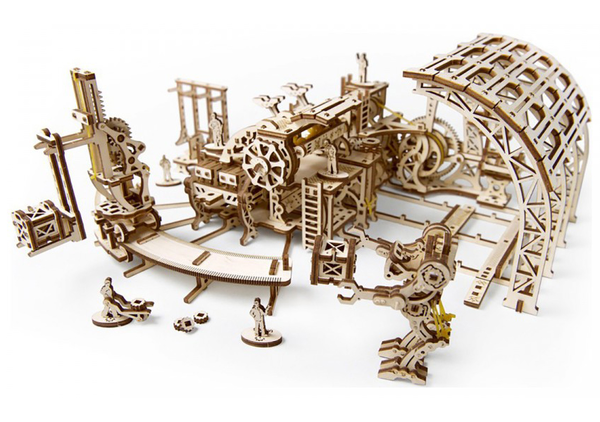  «Механический 3D пазл Ukrainian Gears Фабрика роботов (70039) », бренда Ukrainian Gears / UGears - фото №1
