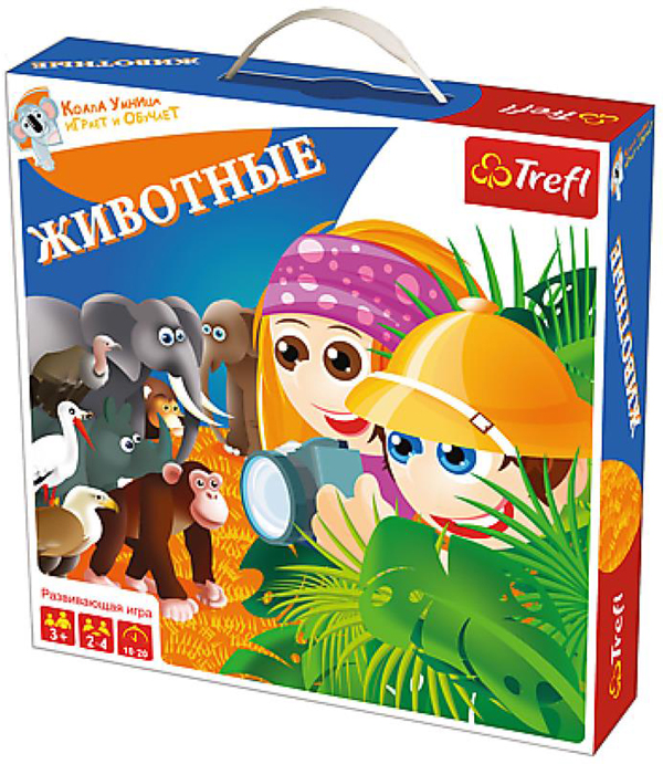  «Настольная игра Trefl Животные (TFL-01038)», бренда Trefl - фото №1