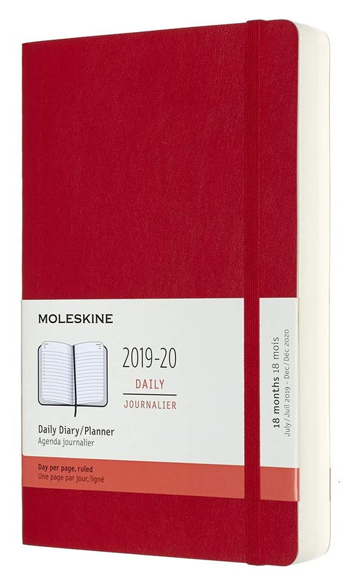  «Ежедневник Moleskine 2019-2020 Красный (DSF218DC3Y20)», бренда Moleskine - фото №1
