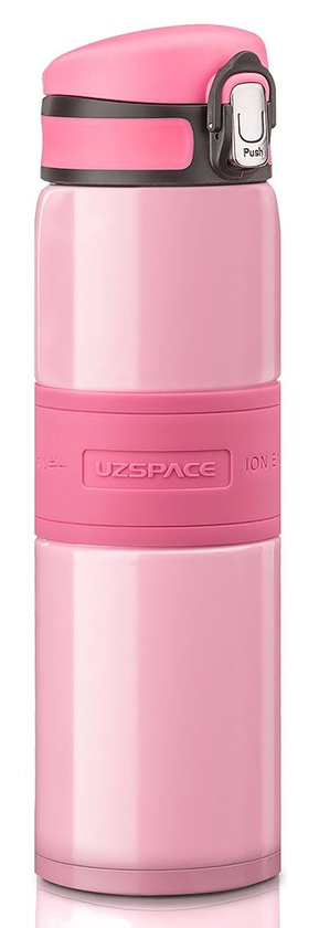  «Термос Uzspace 410 мл розовый (4055pink)», бренда Uzspace - фото №1